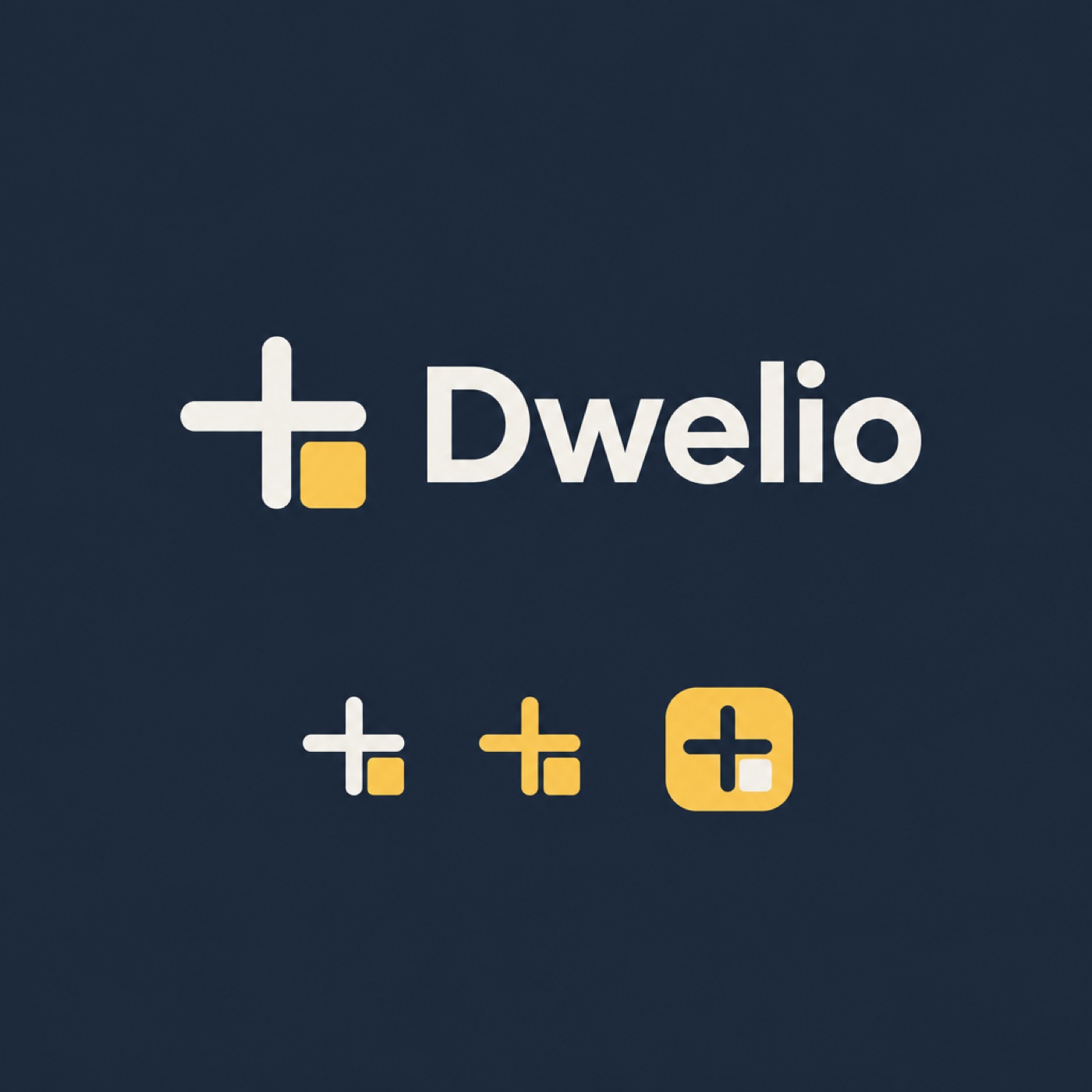 The Lit Window, Cross logo lockup for Dwelio