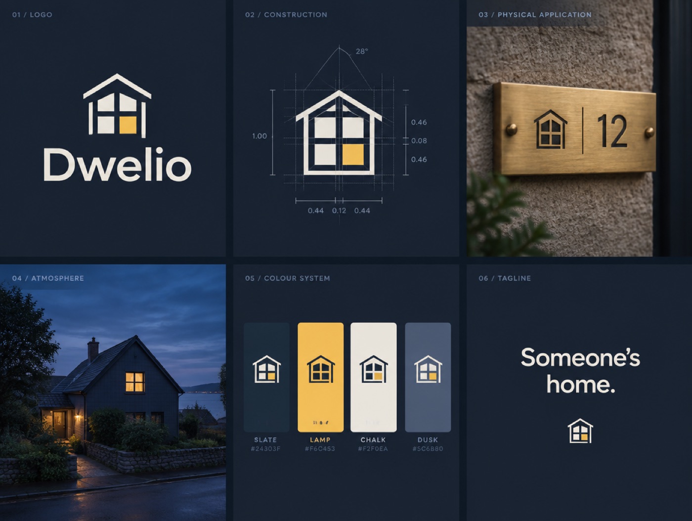 The Lit Window, Dormer brand board for Dwelio