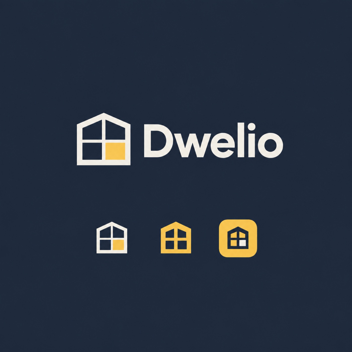The Lit Window, Dormer logo lockup for Dwelio