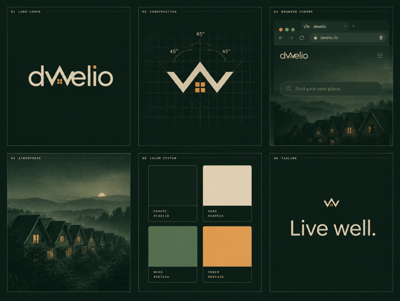 Roofline brand board for Dwelio