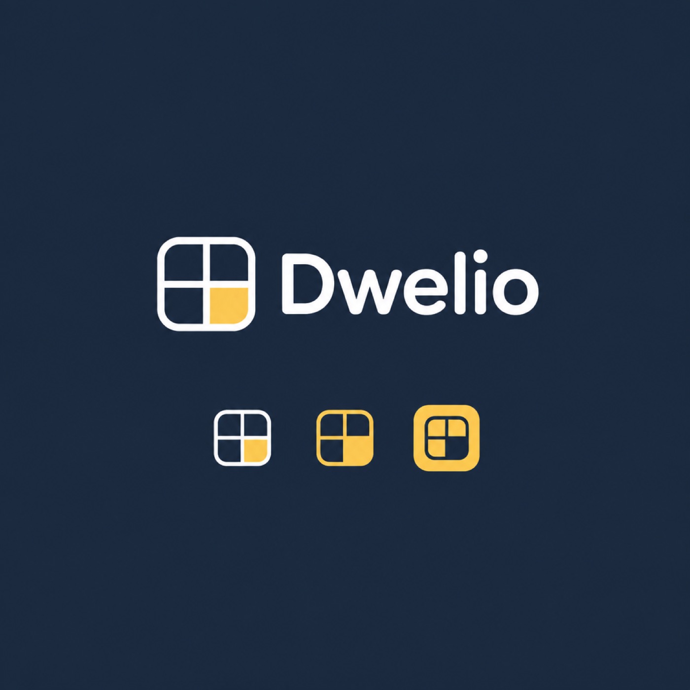 The Lit Window logo lockup for Dwelio