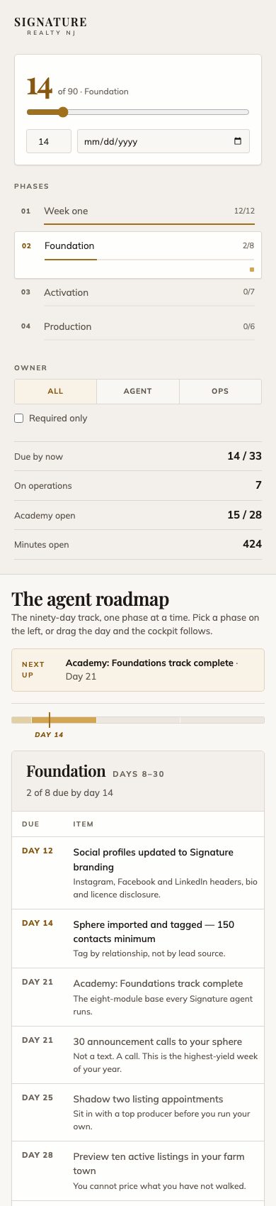 Direction C on a phone: the sidebar stacks above the table, and the table scrolls sideways.